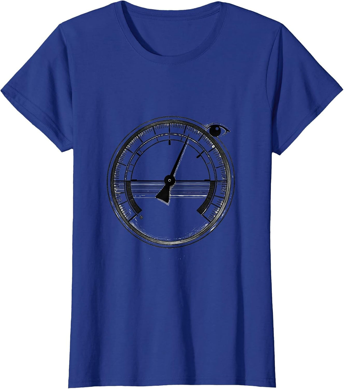 Women's Minimal Pressure Gauge Funny Plumber Pipefitter Gift T-Shirt - Royal Blue