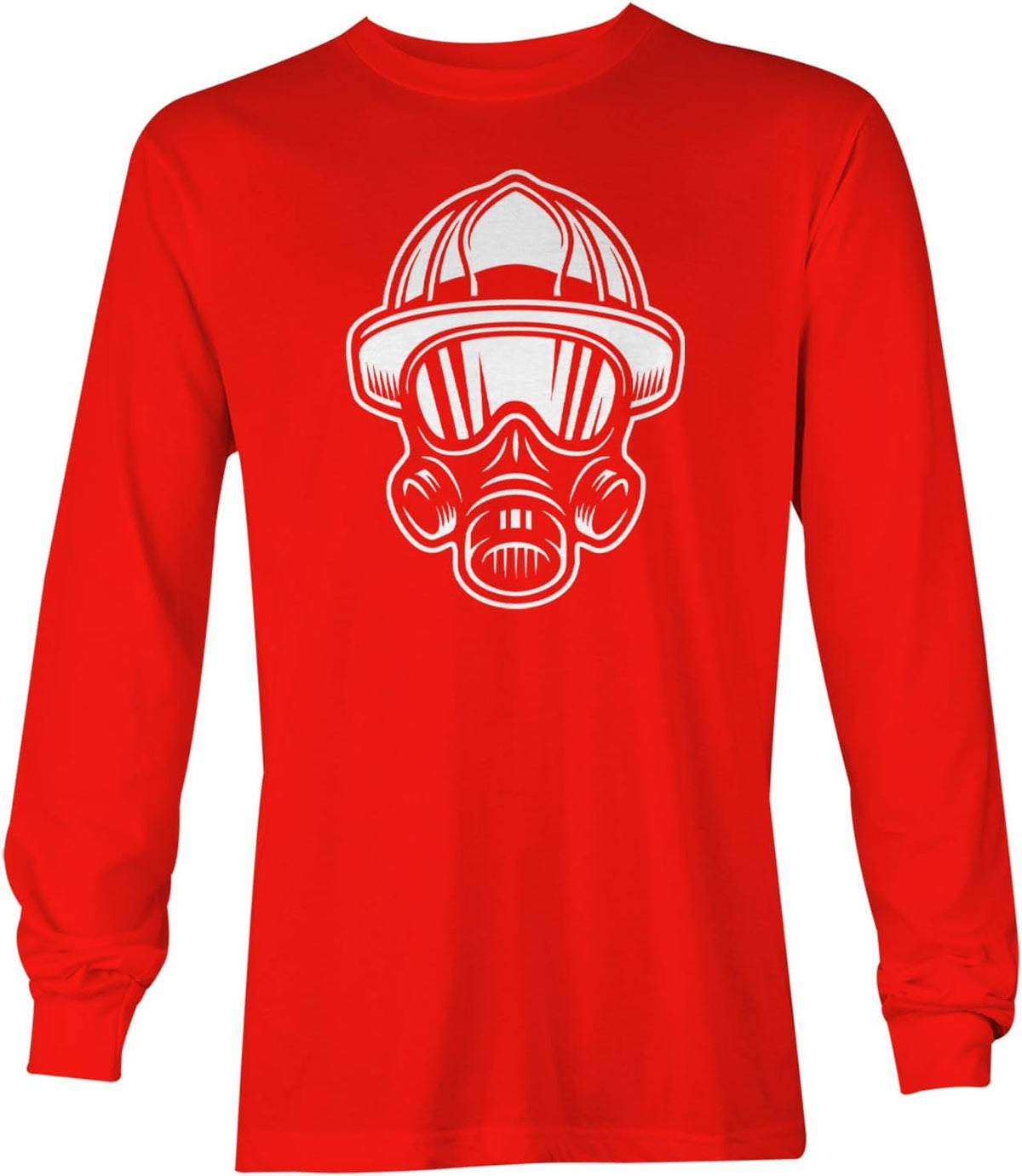 Haase Unlimited Fire Fighter Helmet - Heroic Unisex Long Sleeve Shirt - Red
