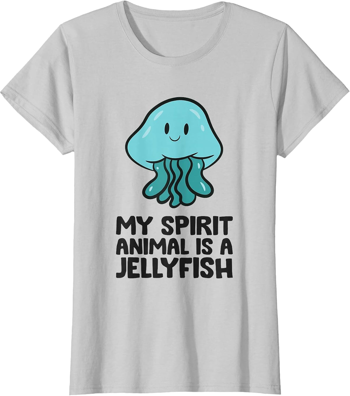My Spirit Animal is A Jellyfish T-Shirt - Silver Grey