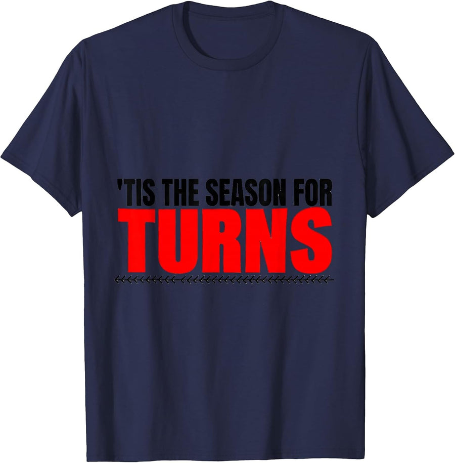 'Tis The Season For Turns New Wave Medical Tech Christmas T-Shirt - Navy Blue