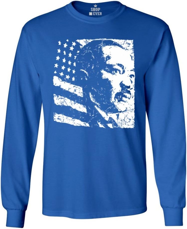Martin Luther King Jr. American History Long Sleeve Shirt - Royal Blue