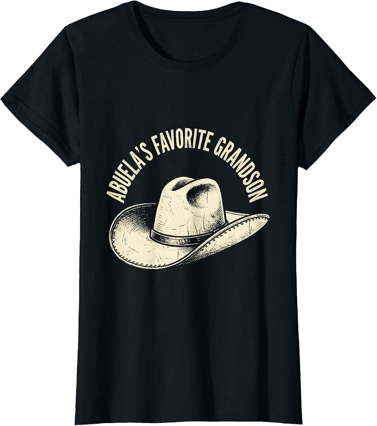 Abuela's Favorite Grandson Mexican Heritage Design T-Shirt - Black
