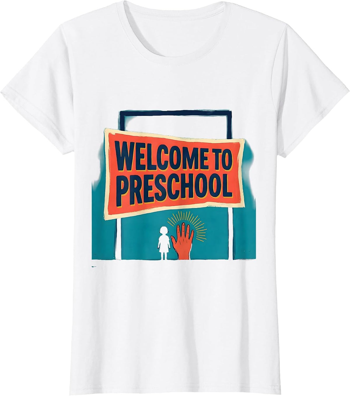 Welcome To Preschool Playful Teacher Appreciation Back T-Shirt - White