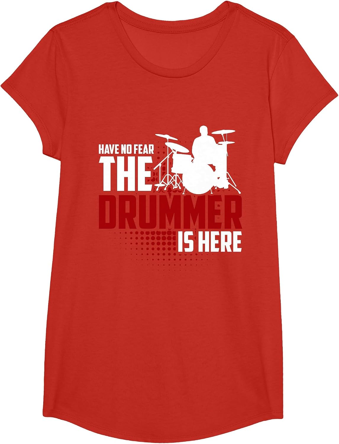 Drums T-Shirt - Girls Red