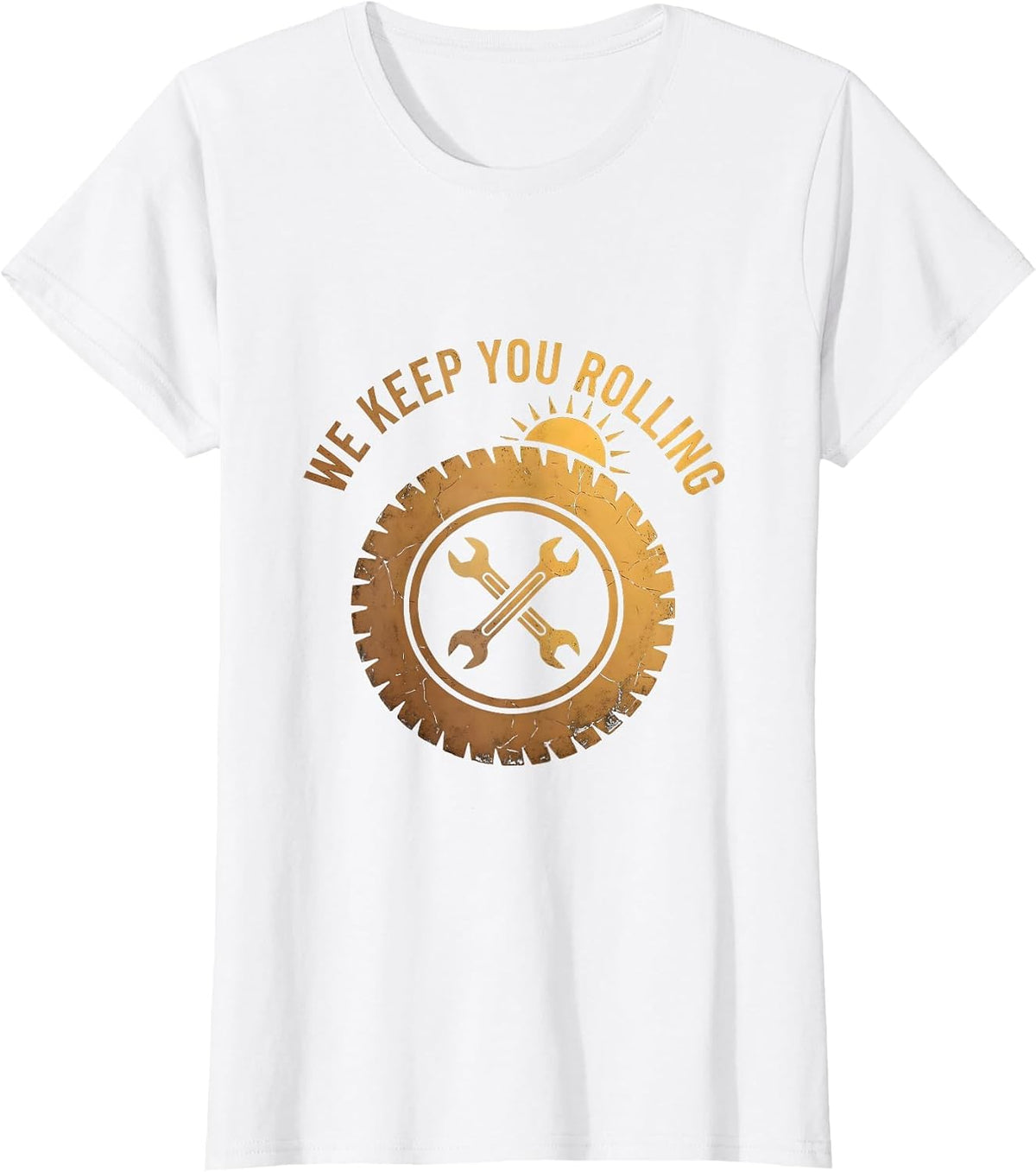 Valley Forge Automotive We Keep You Rolling Design T-Shirt - White