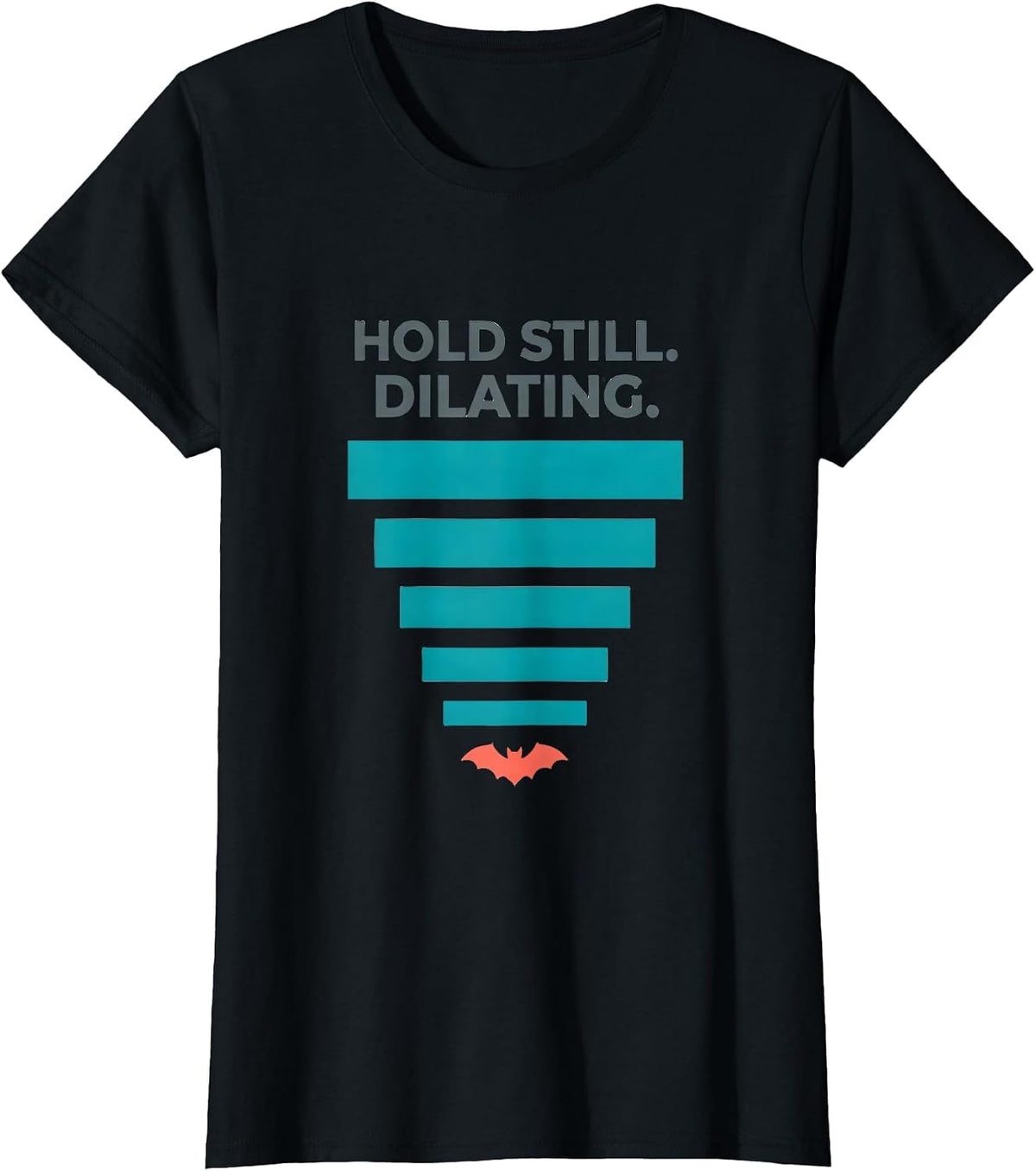 Women's Hold Still Dilating Funny Optometry Halloween Eye Doctor T-Shirt - Black