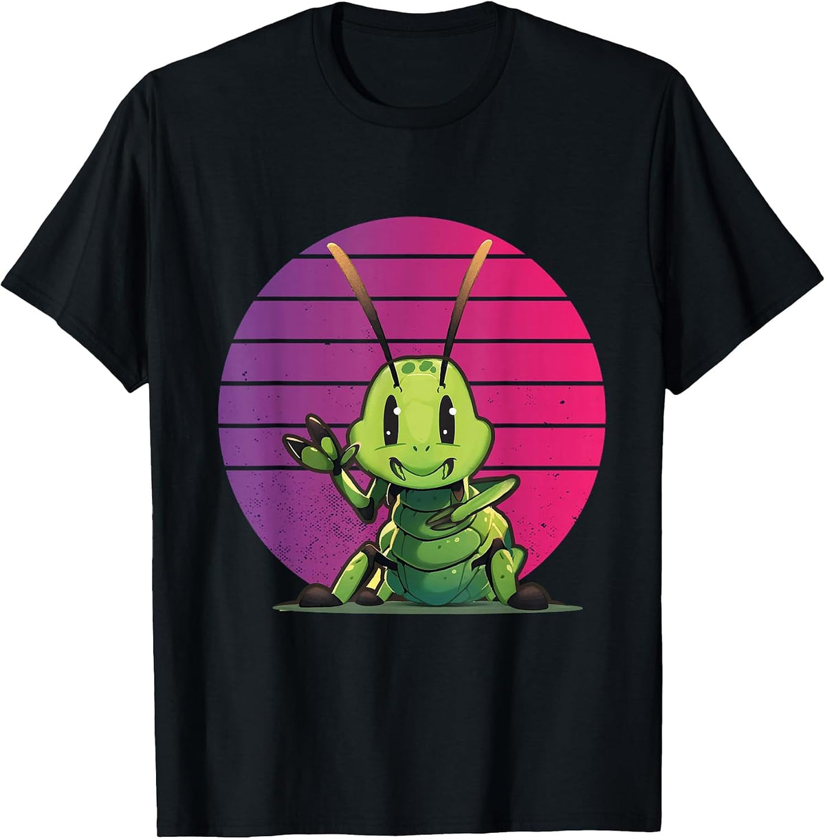 Peace Love Cricket Insects Hand Insect Nature T-Shirt - Black