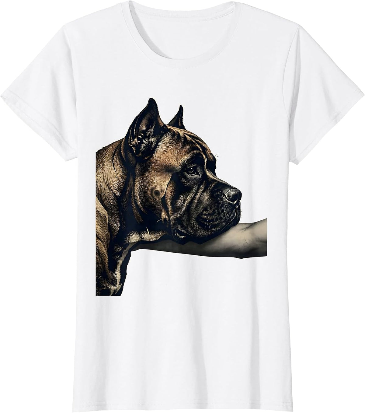 Women's Cane Corso Minimalist Dog Lover Gift T-Shirt - White