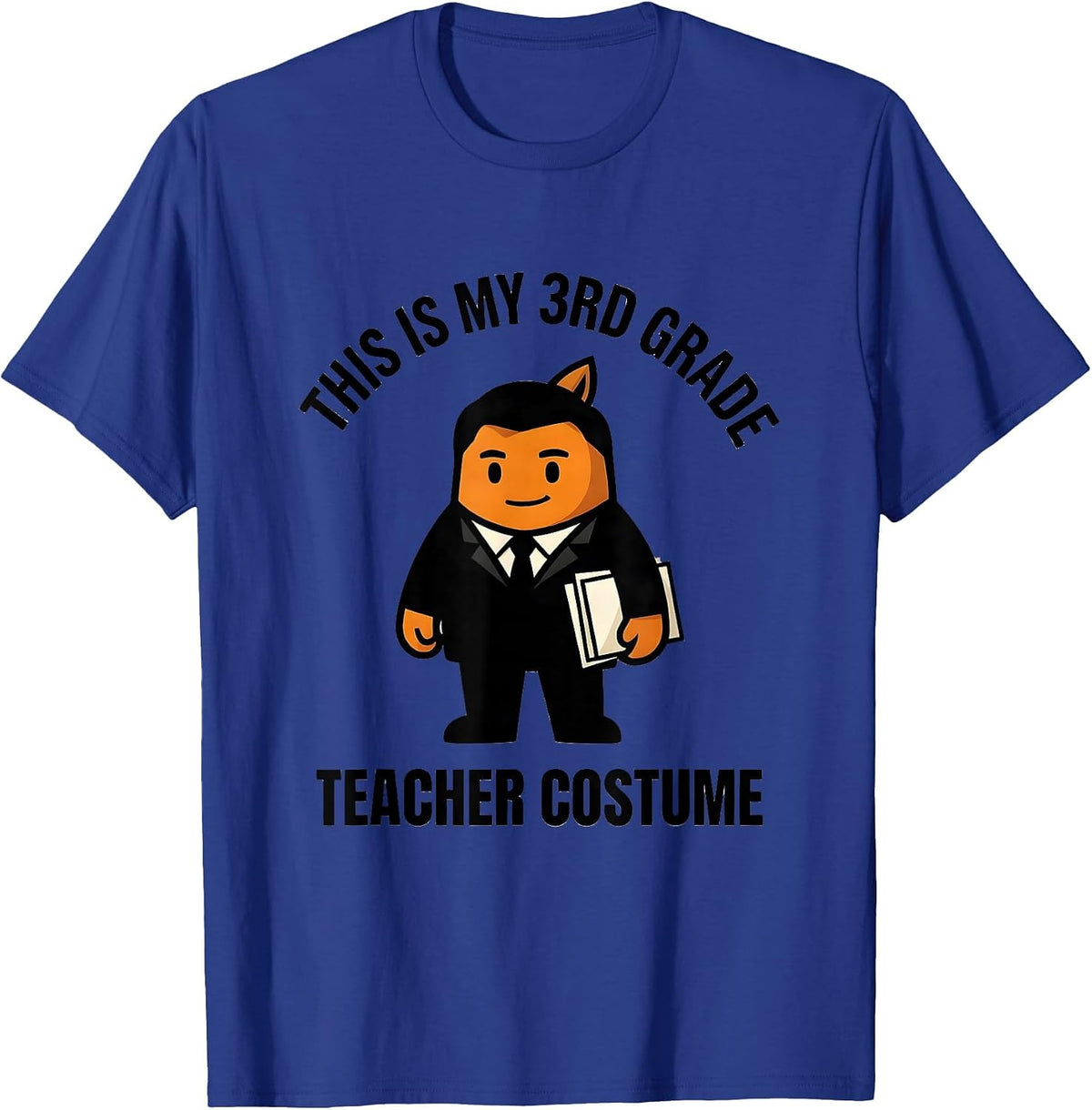 Men's This Is My 3rd Grade Teacher Costume Funny Halloween School T-Shirt - Royal Blue