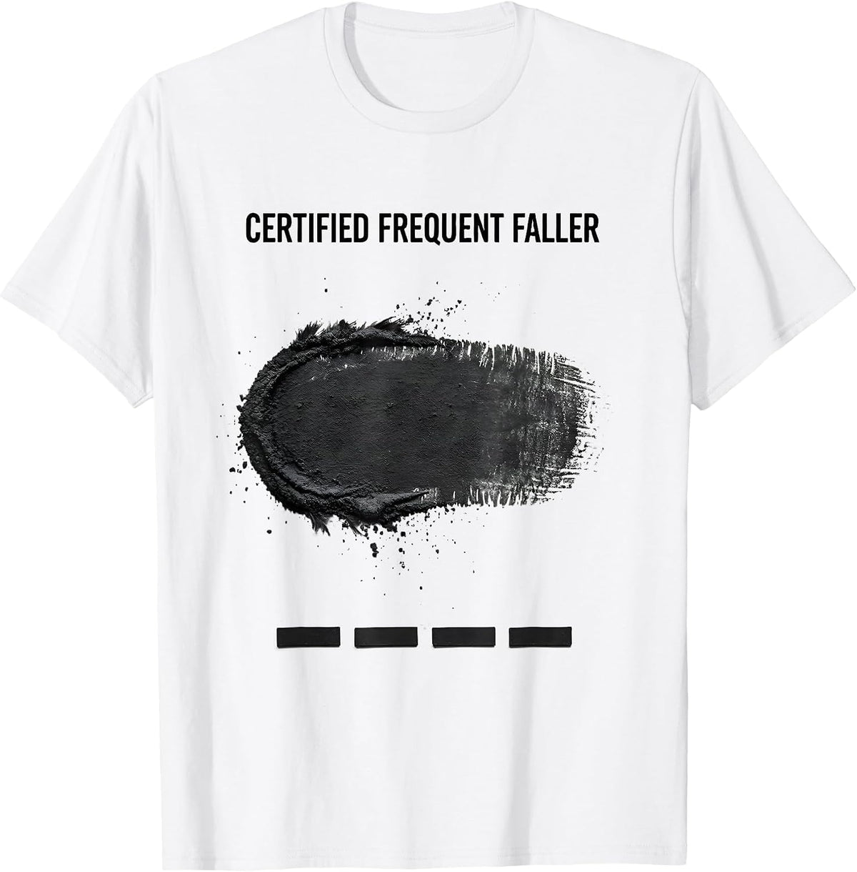 Men's Certified Frequent Faller Funny Rock Climbing Bouldering T-Shirt - White