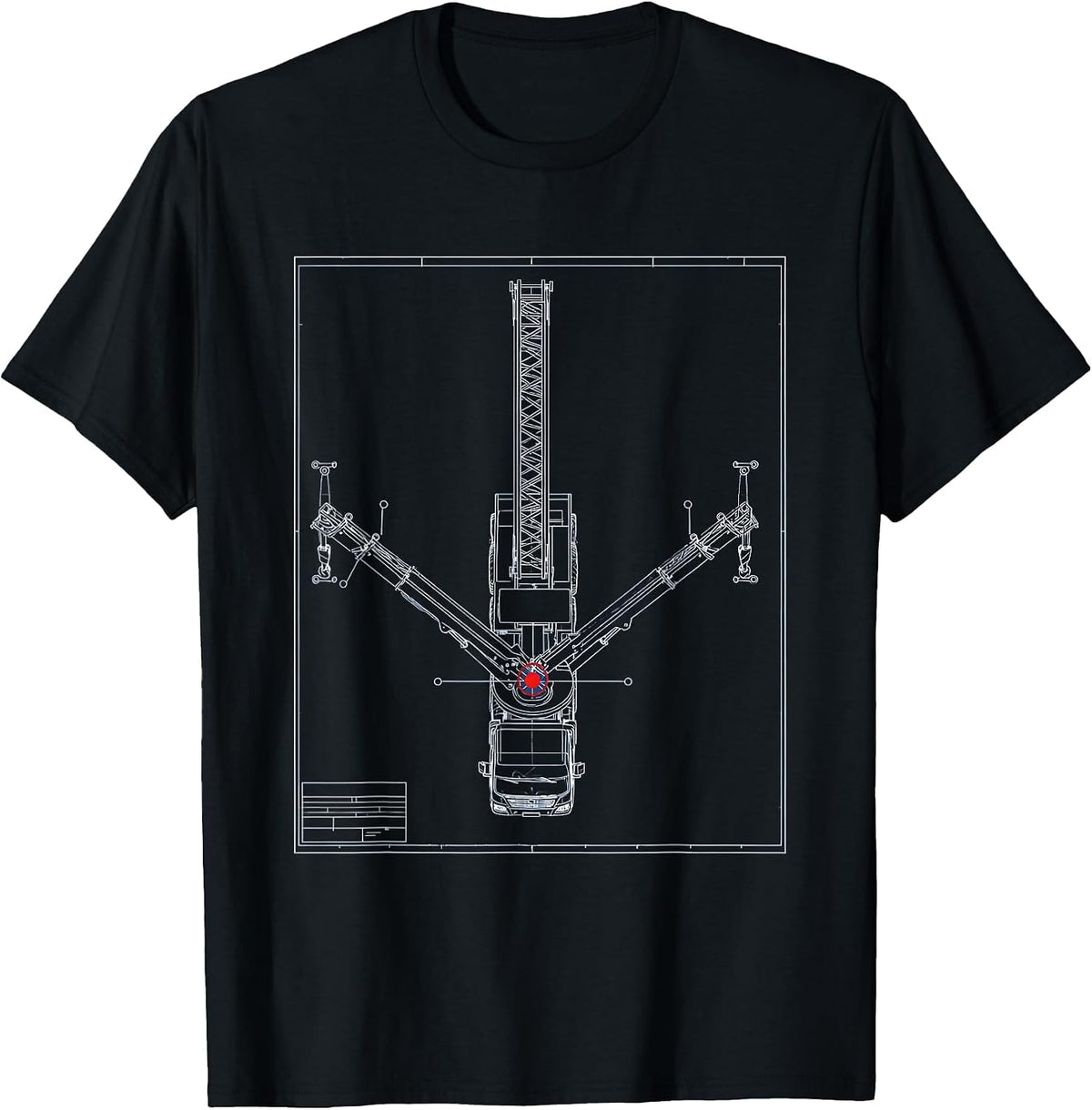 Men's Blueprint Firefighter Aerial Platform Tribute Graphic T-Shirt - Black