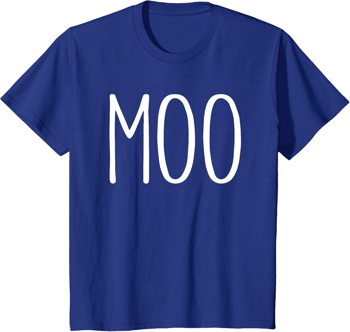 Moo Shirt Funny Adult Men Women Cow Goes Moo Costume T-Shirt - Royal Blue