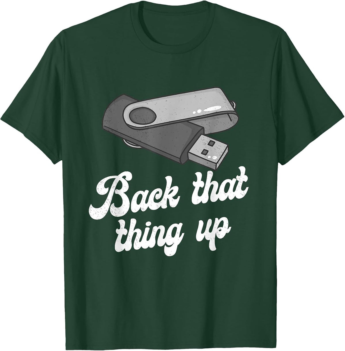 Funny Nerd Computer T-Shirt - Dark Green