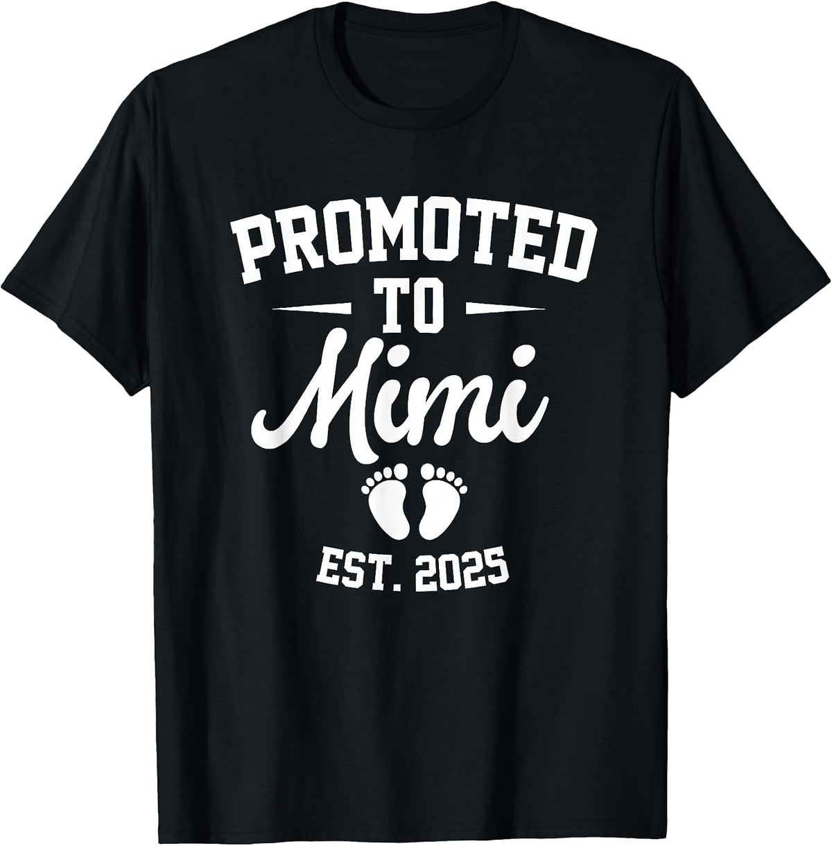 Promoted to Mimi Est 2025 Retro Soon to Be Mimi 2025 T-Shirt - Black