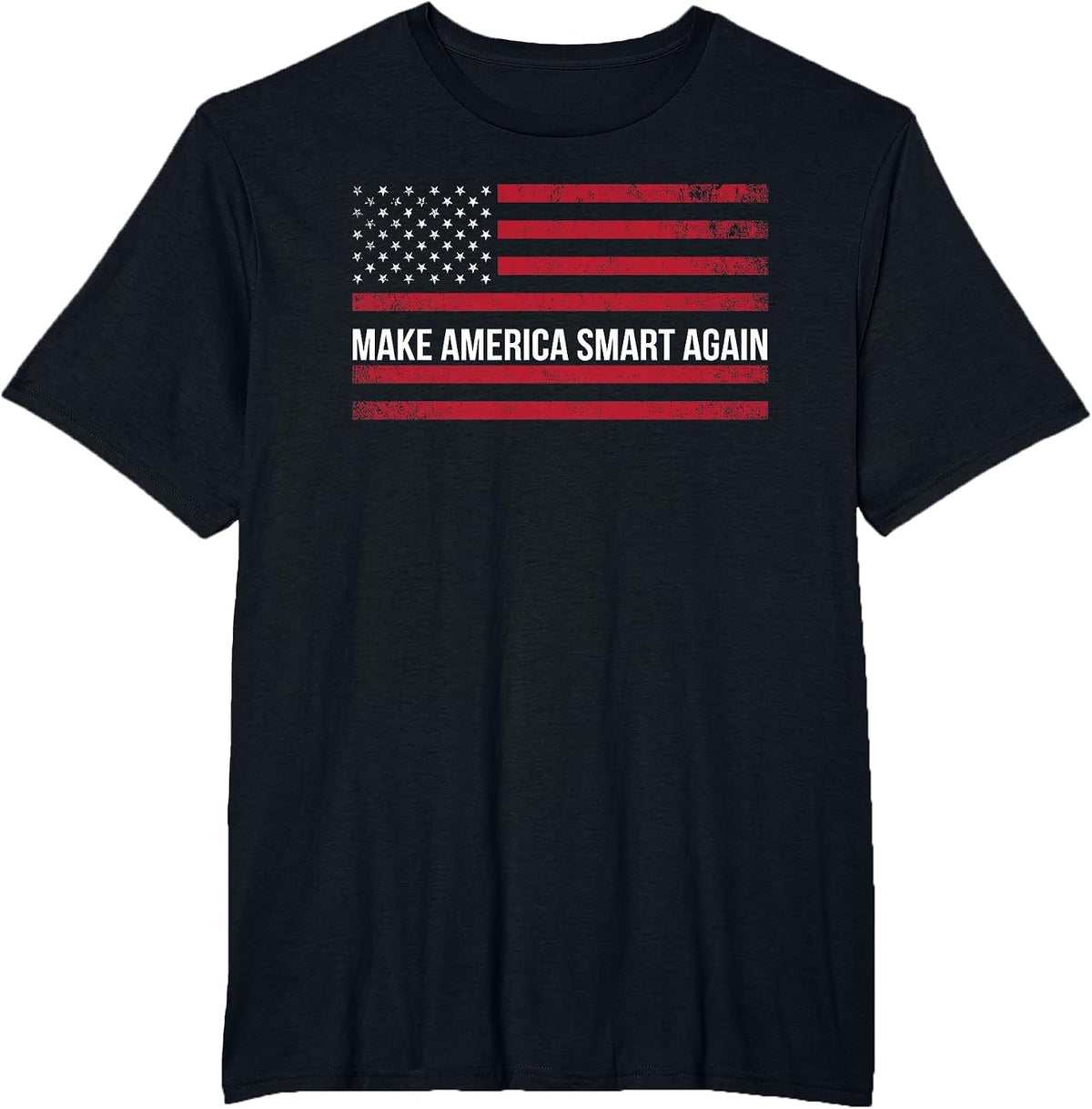 Make America Smart Again T-Shirt Science March Earth Day Top T-Shirt - Black