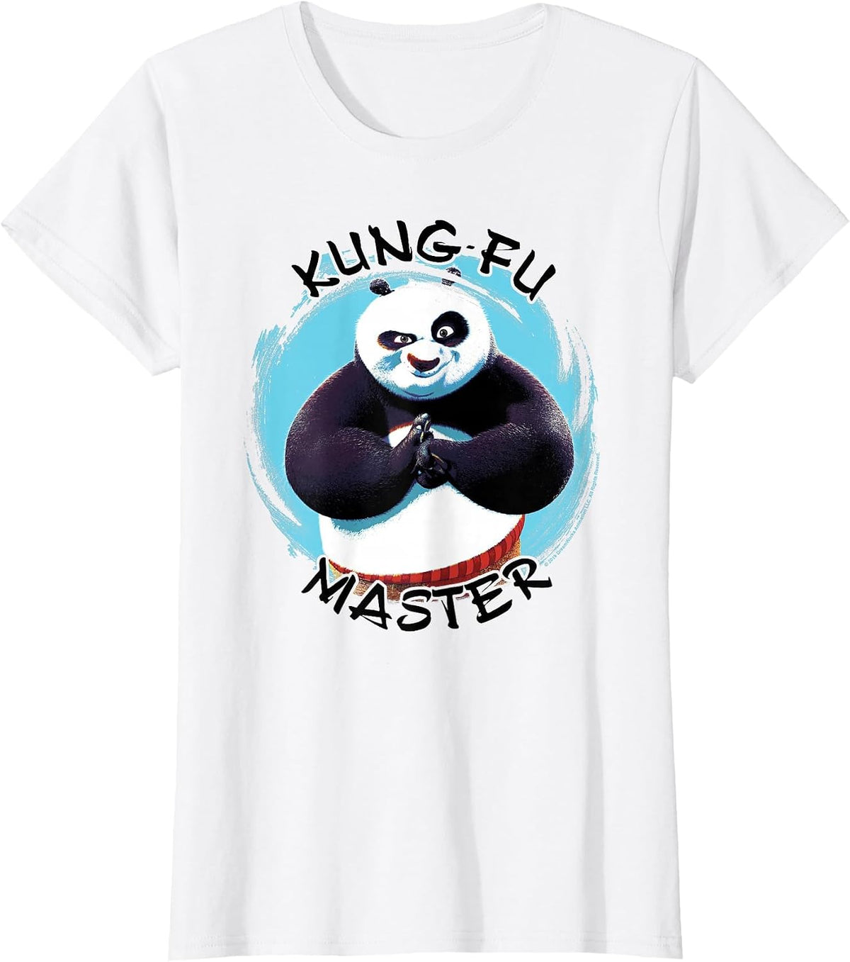 Kung Fu Panda Po Kung Fu Master Paint Smear Portrait T-Shirt - White
