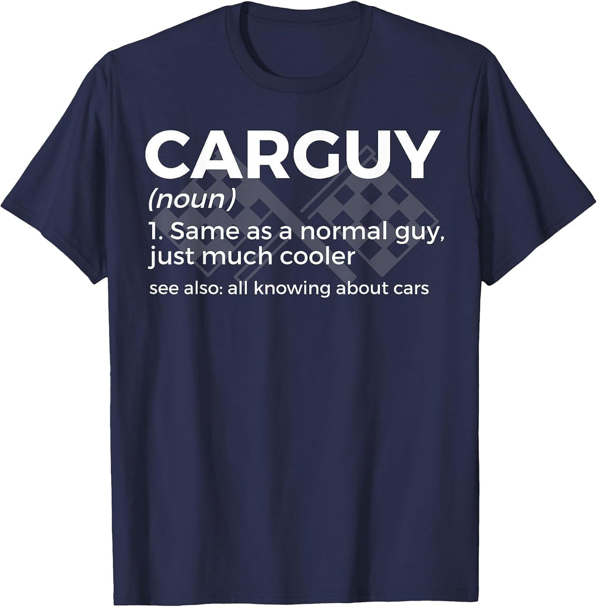 Car Guy Definition T-Shirt - Navy Blue