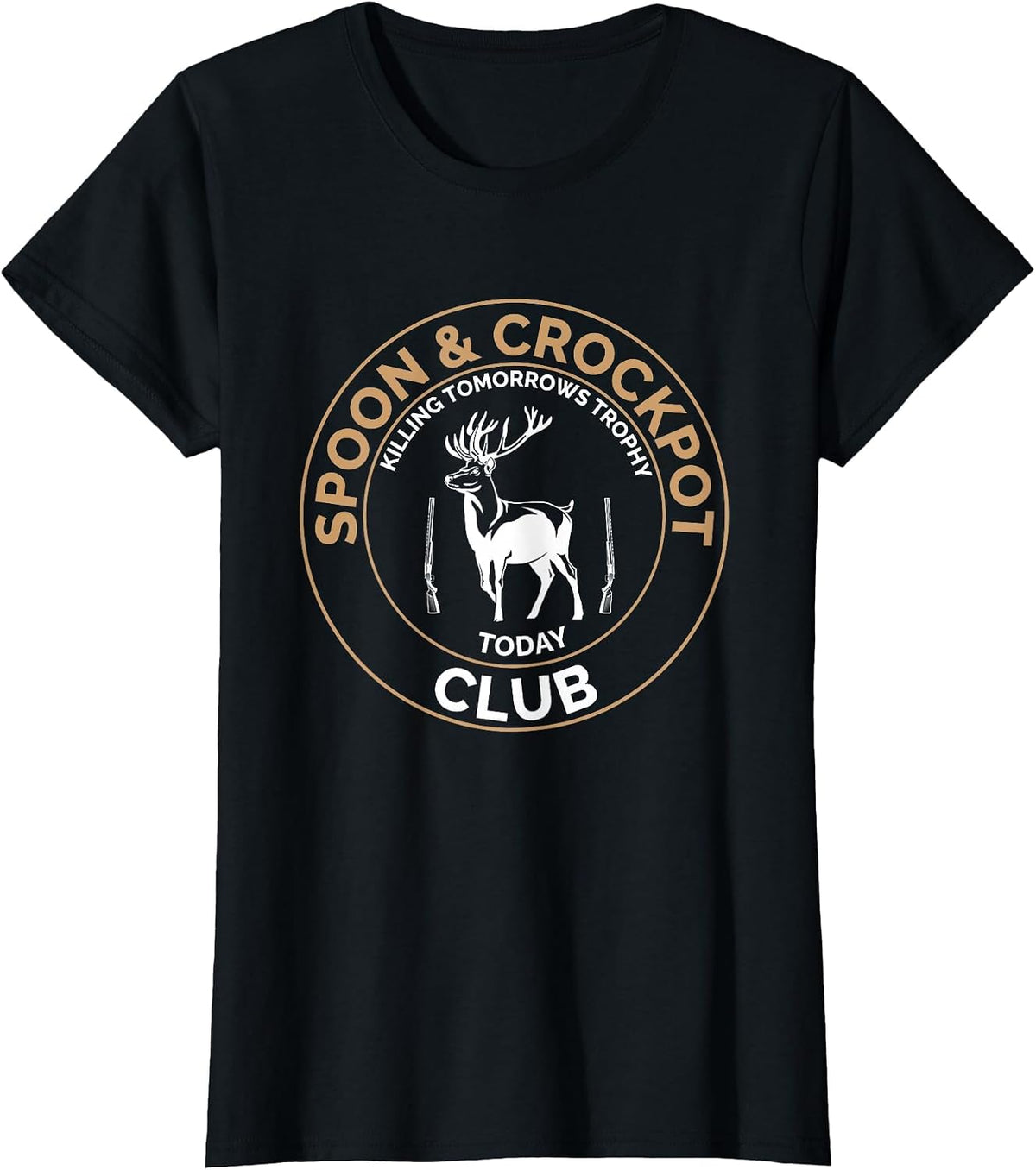 Spoon and Crockpot Club Killing Tomorrows Trophy Today T-Shirt - Black