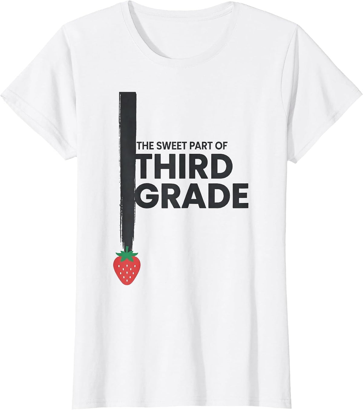 The Sweet Part Of Third Grade Whimsical Teacher Back T-Shirt - White