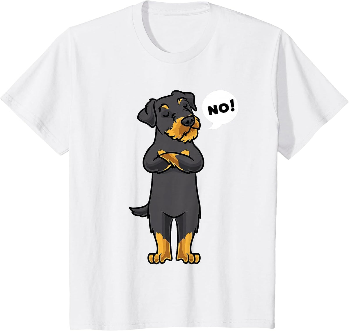 Stubborn Jagdterrier Dog Funny T-Shirt - White