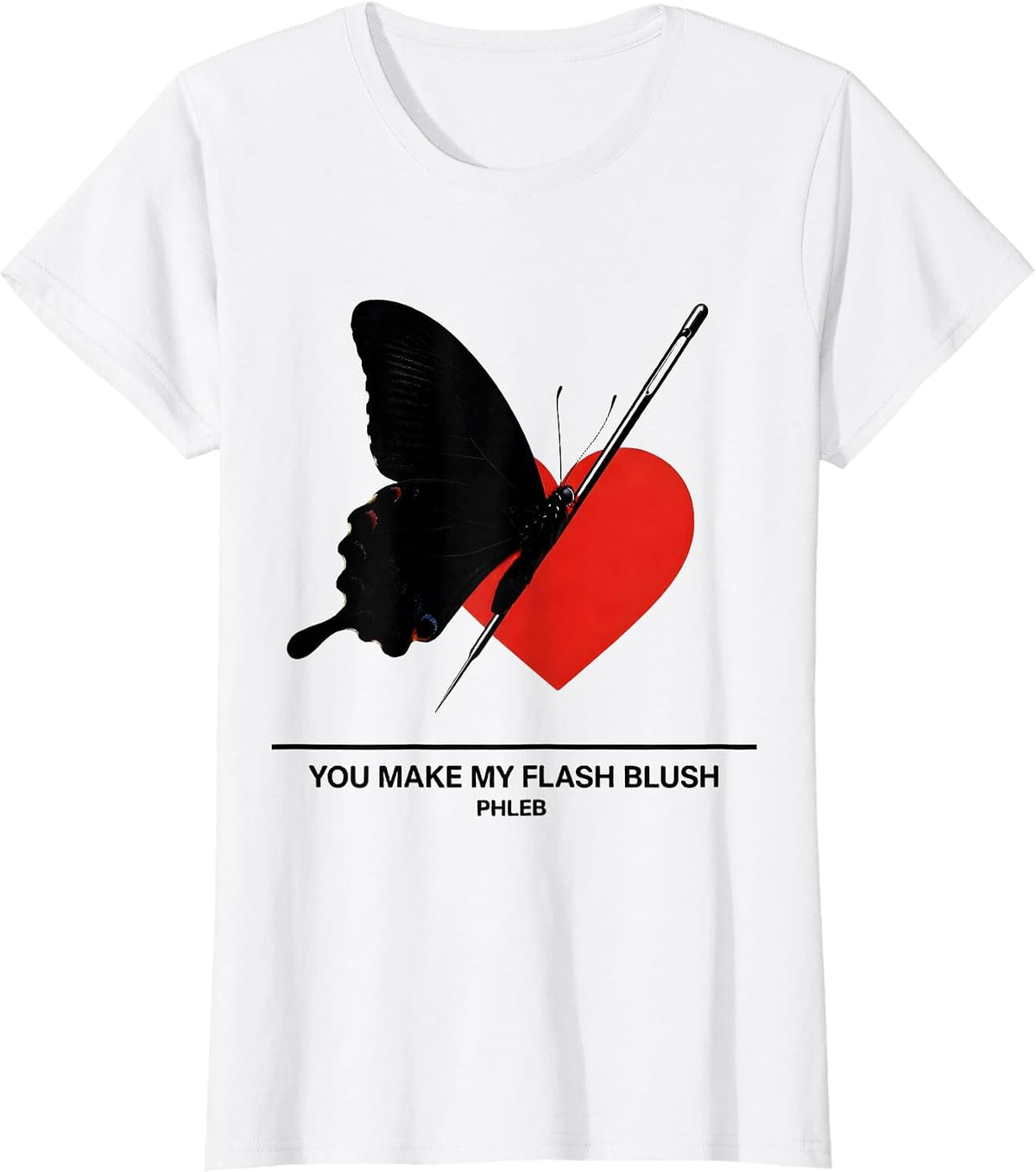 You Make My Flash Blush PHLEB Funny Phlebotomist Valentine T-Shirt - White