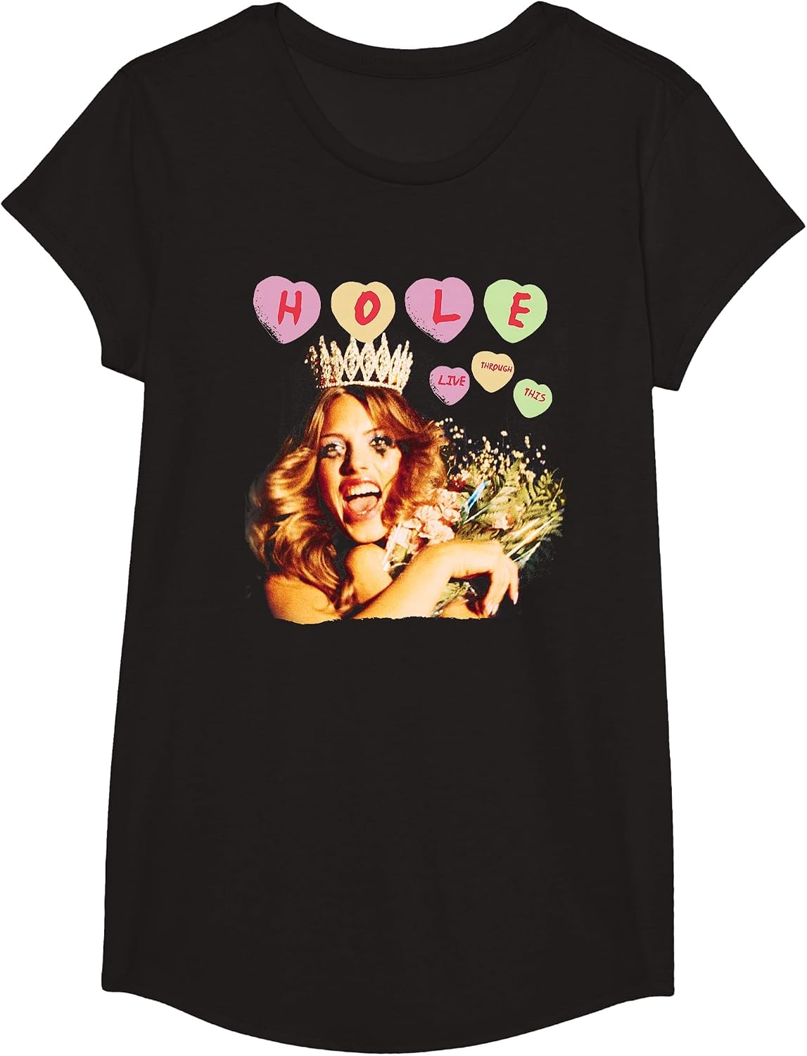 Hole - Live Through This T-Shirt - Girls Black