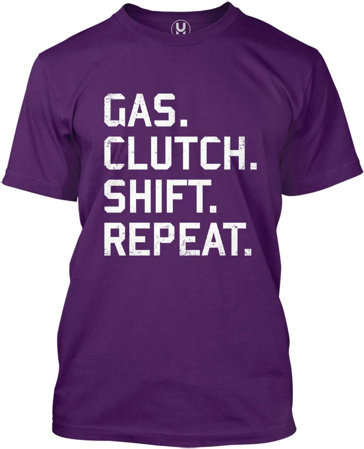 Haase Unlimited Gas. Clutch. Shift. Repeat. - Gearhead Men's T-Shirt - Purple