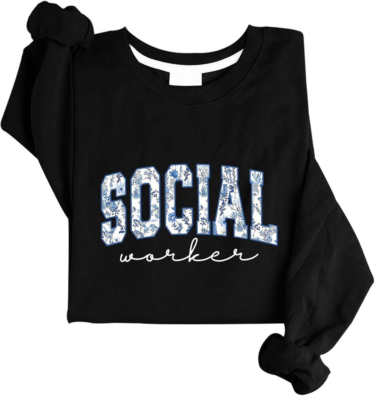 Socials Worker Sweatshirt School Socials Worker Sweatshirt - Black