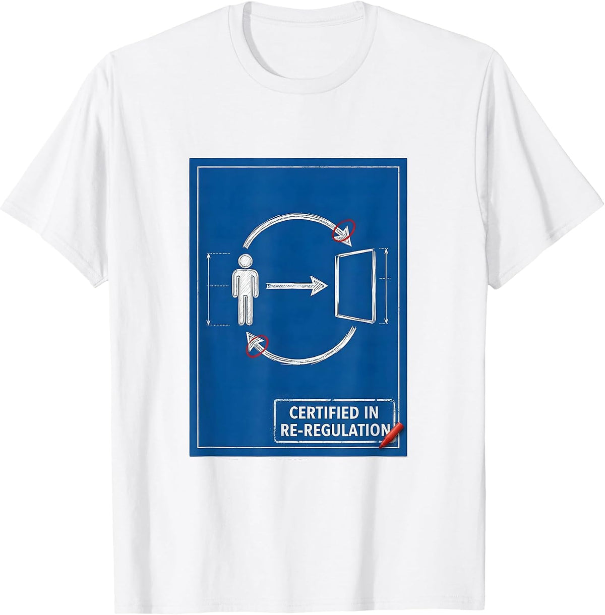 Men's Certified In Re-Regulation Technical Blueprint Special T-Shirt - White