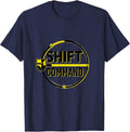 SHIFT COMMAND Funny Security Guard Costume T-Shirt - Navy Blue