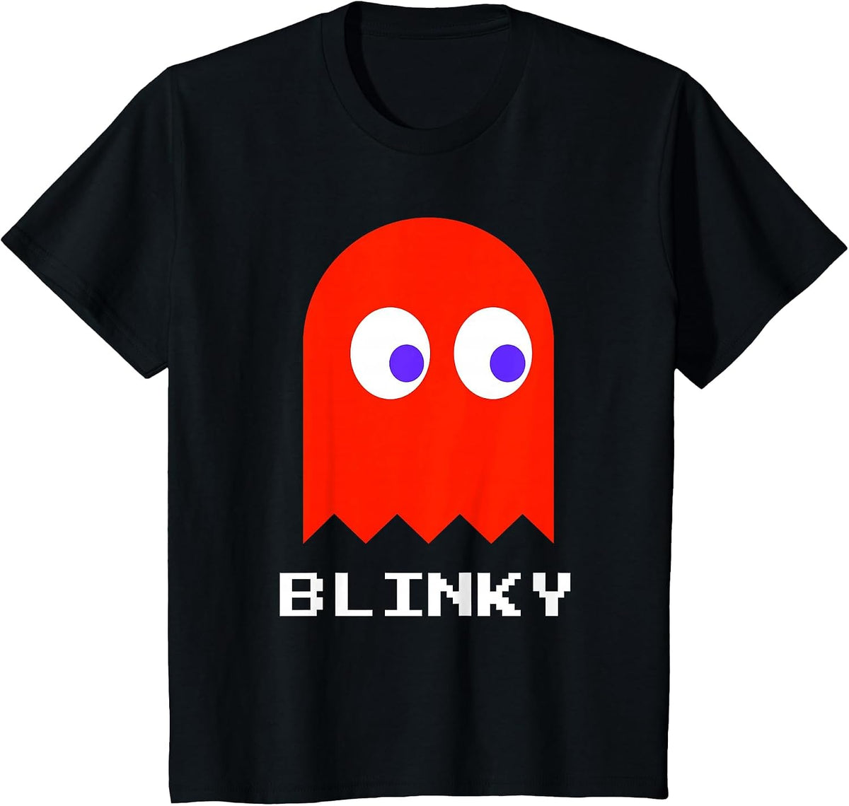 Retro Gamer Nerd Blinky Halloween Costume T-Shirt - Black