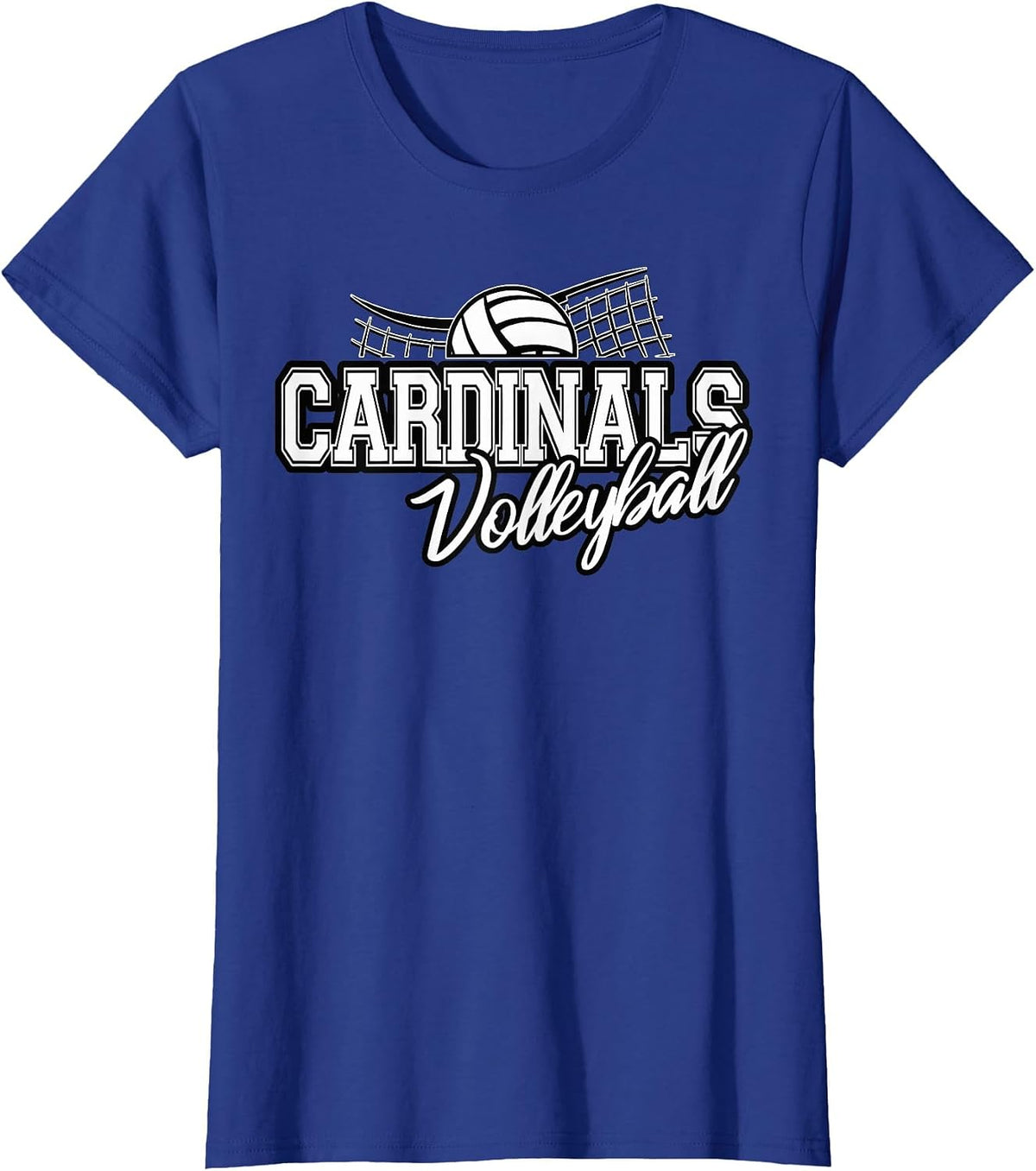 Cardinals Volleyball Back to School Spirit T-Shirt - Royal Blue