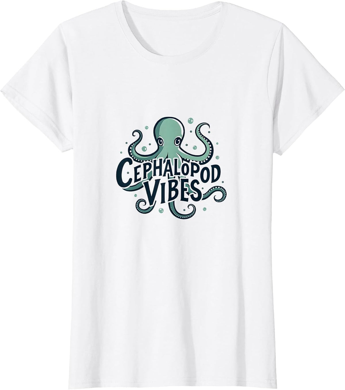 Octopus Cephalopod Vibes | Ocean Lover Gift T-Shirt - White