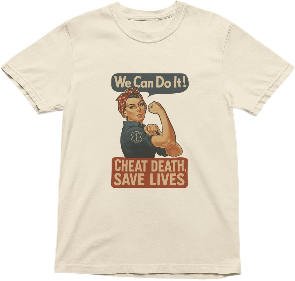 EMS Rosie Unisex First Responder T-Shirt - Ivory