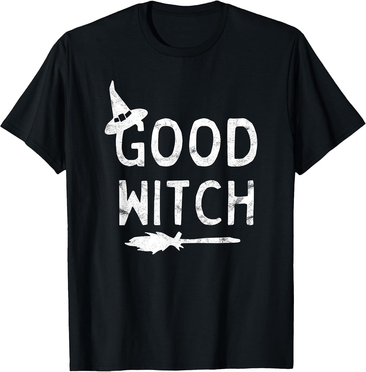 Good Witch Halloween Graphic October T-Shirt - Black