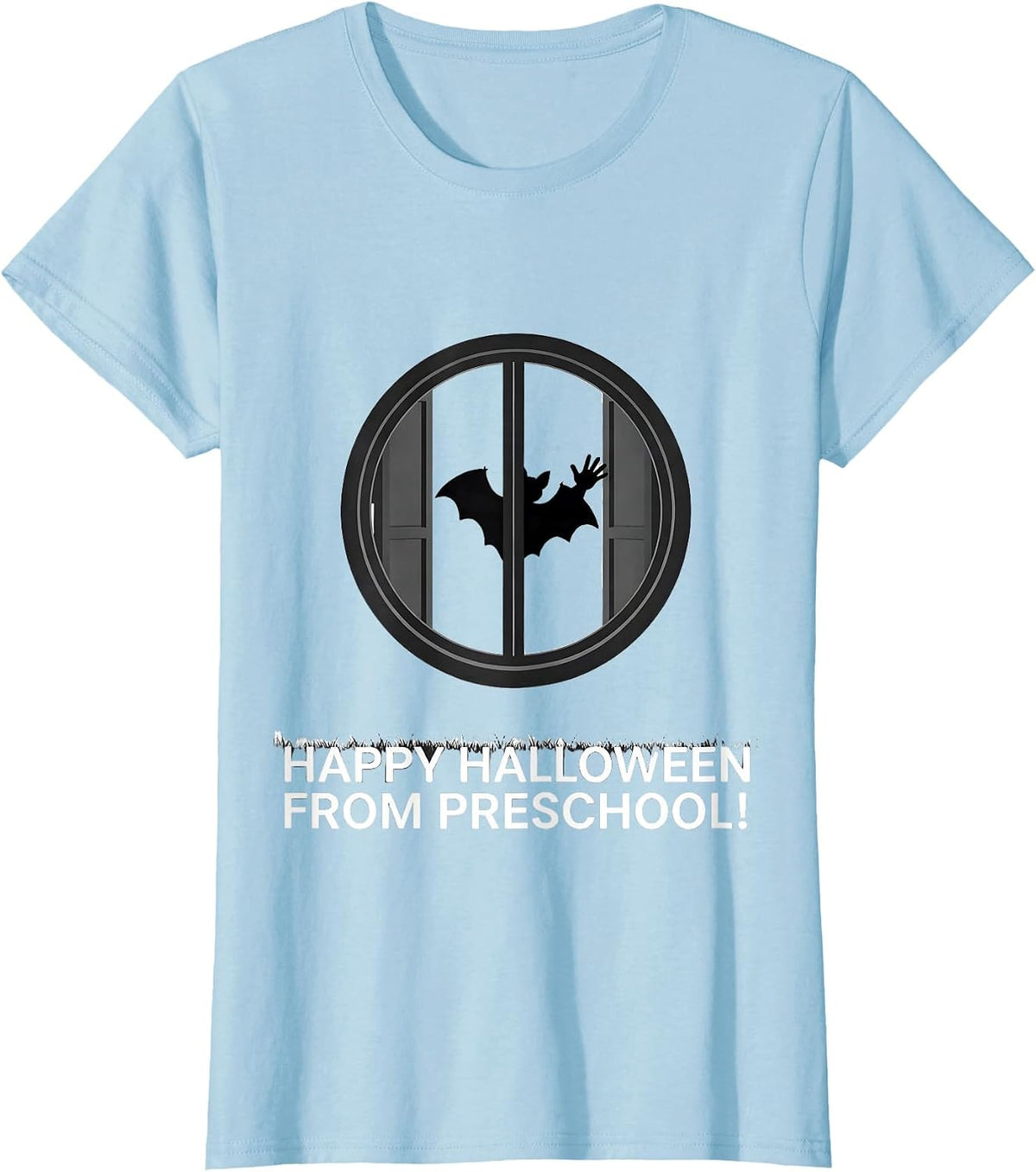 Happy Halloween From Preschool Playful Teacher Halloween T-Shirt - Baby Blue