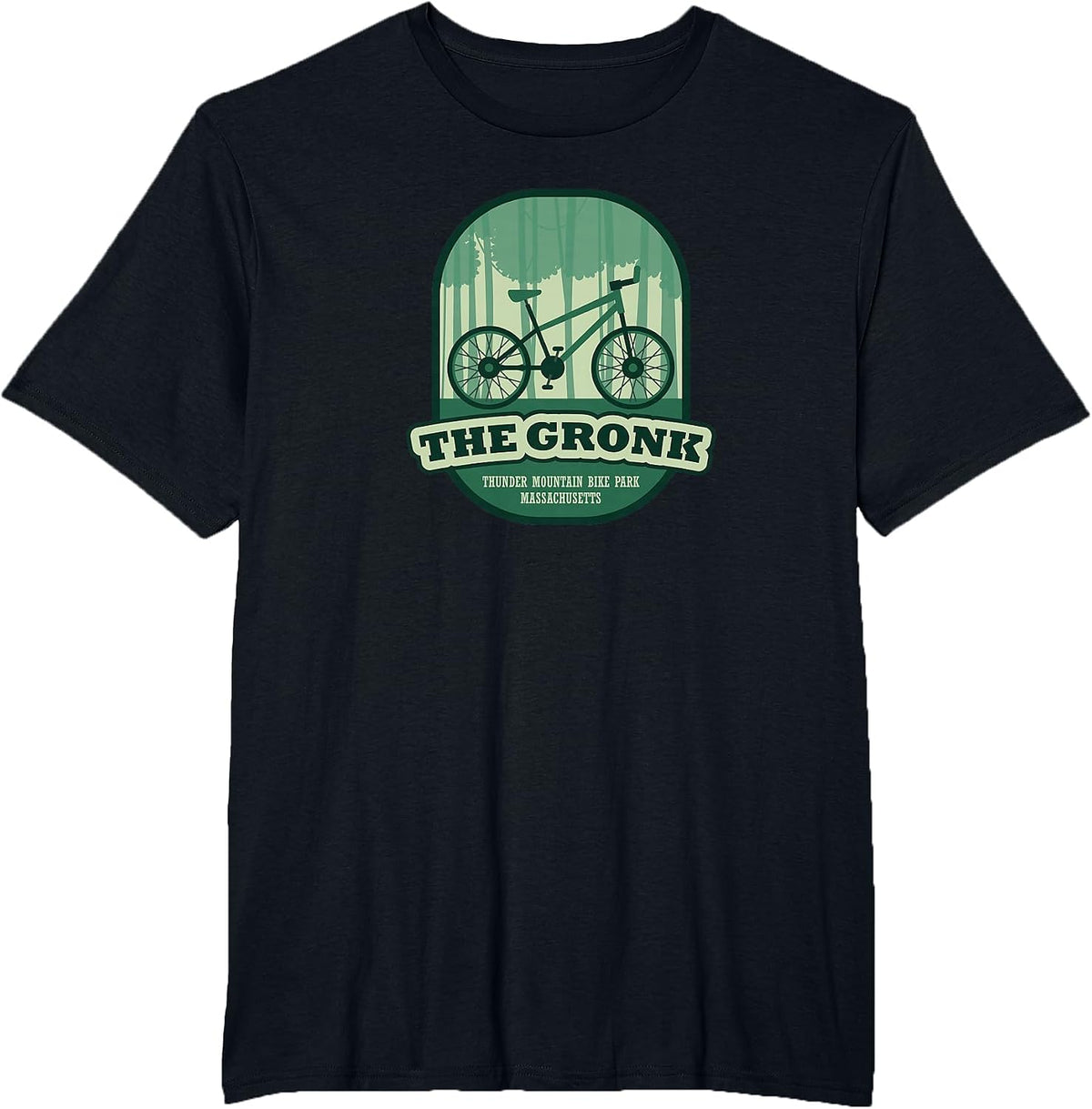 The Gronk - Thunder Mountain Bike Park, Massachusetts T-Shirt - Black