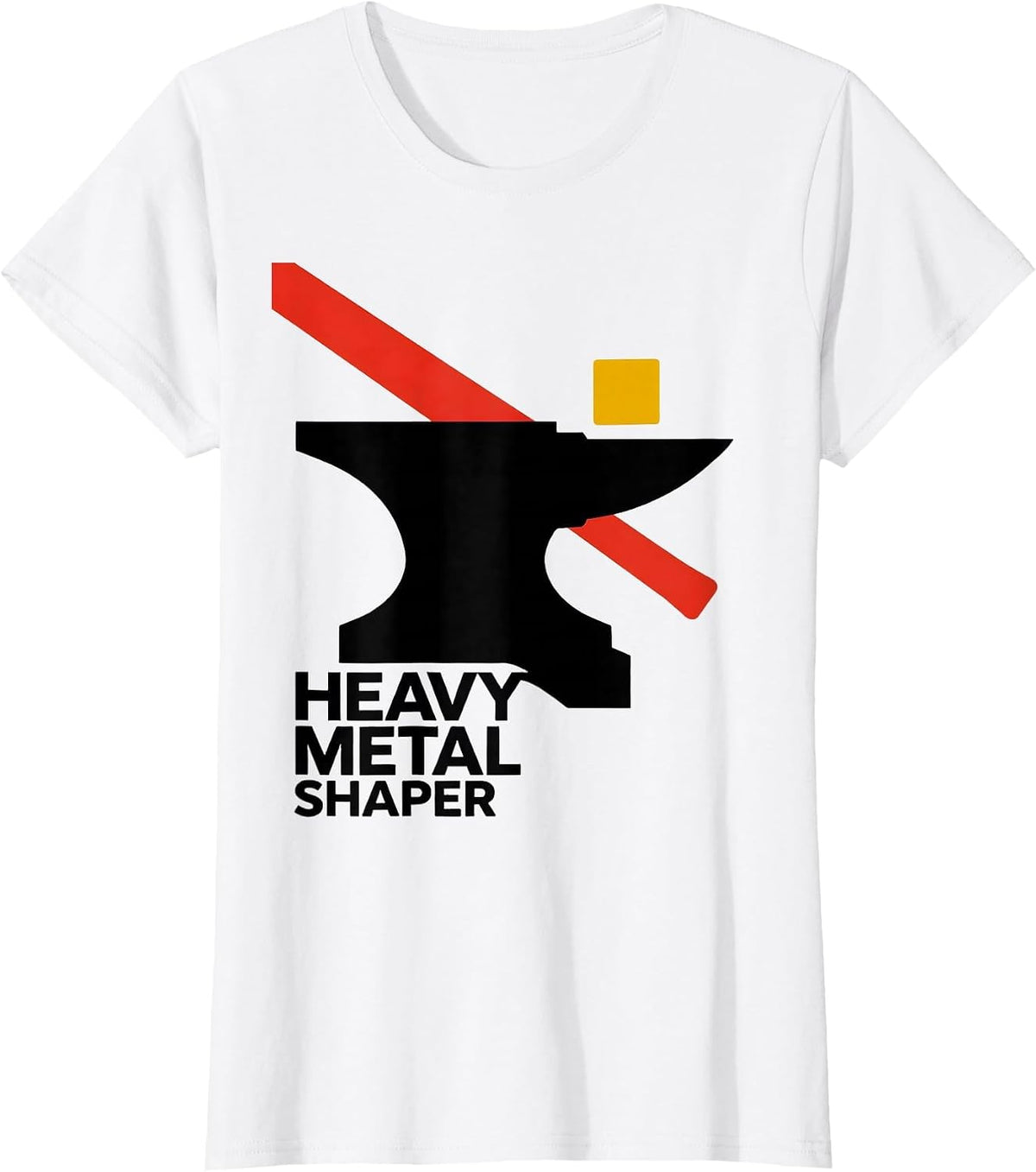Women's Heavy Metal Shaper Funny Blacksmith Forge Trade Pride T-Shirt - White