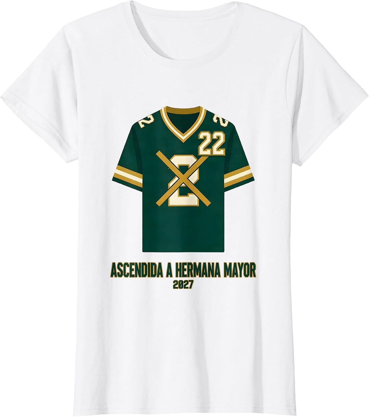 Ascendida A Hermana Mayor 2027 Spanish Big Sister Promotion T-Shirt - White