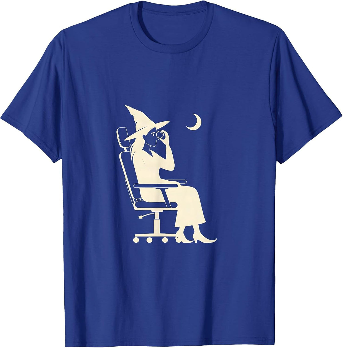 Witch Optometrist Halloween Eye Doctor Humor T-Shirt - Royal Blue