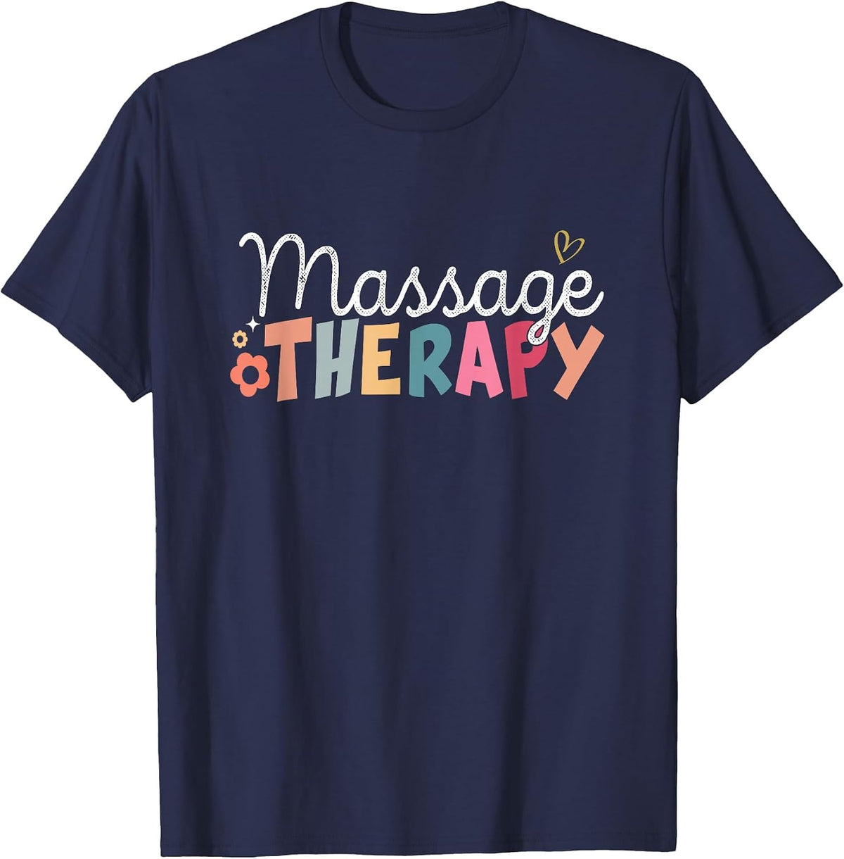 Funny Massage Therapist Muscle Therapy Funny Massage Therapy T-Shirt - Navy Blue