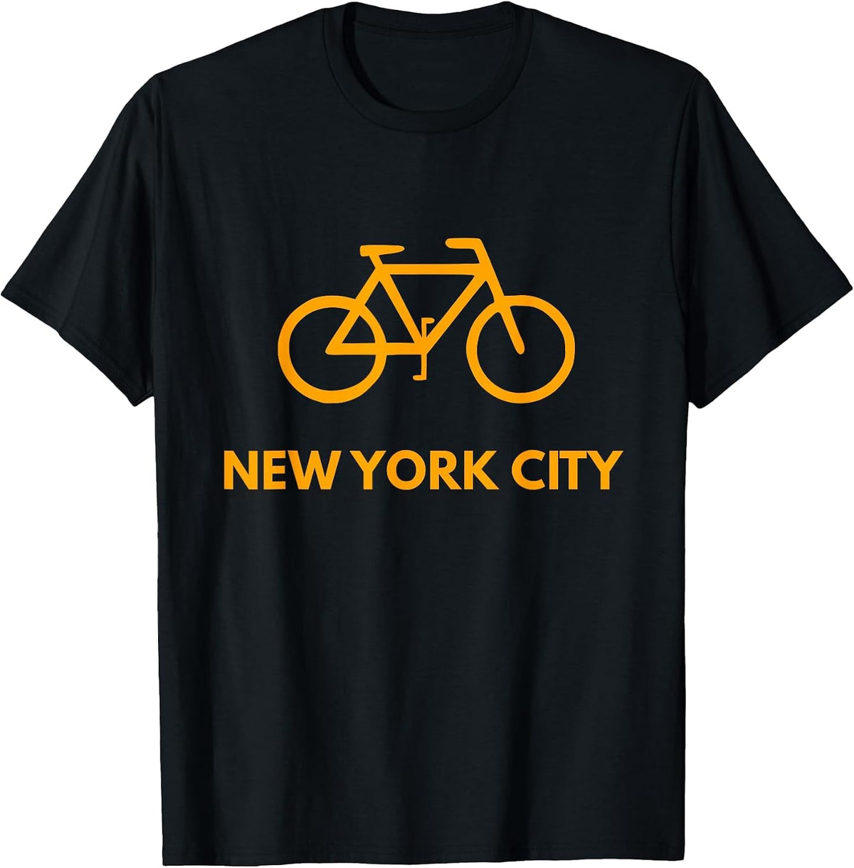 Bike New York City T-Shirt - NYC Cyclists Tee T-Shirt - Black