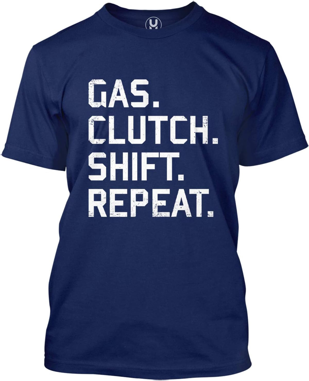 Haase Unlimited Gas. Clutch. Shift. Repeat. - Gearhead Men's T-Shirt - Navy