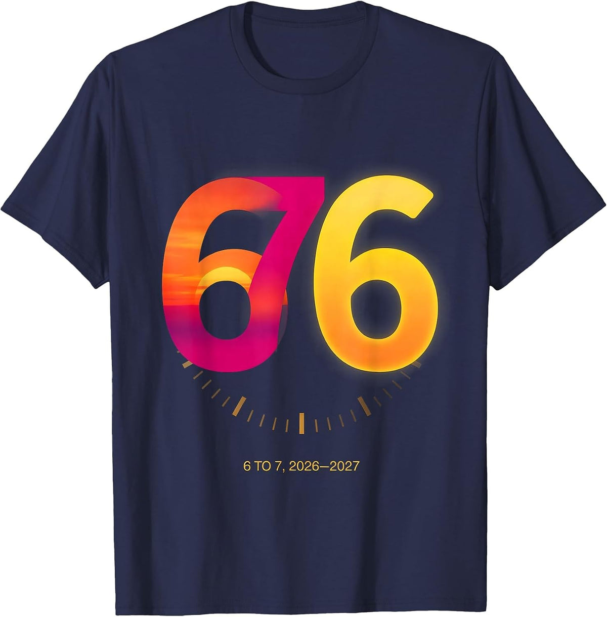 Men's 6 To 7 2026-2027 Funny Kids New Years Eve Party Meme T-Shirt - Navy Blue