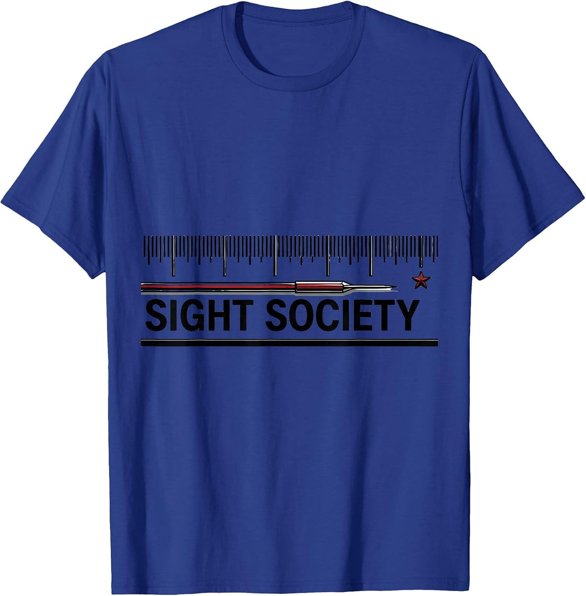 Sight Society Geometric Optometrist Eye Doctor Christmas T-Shirt - Royal Blue