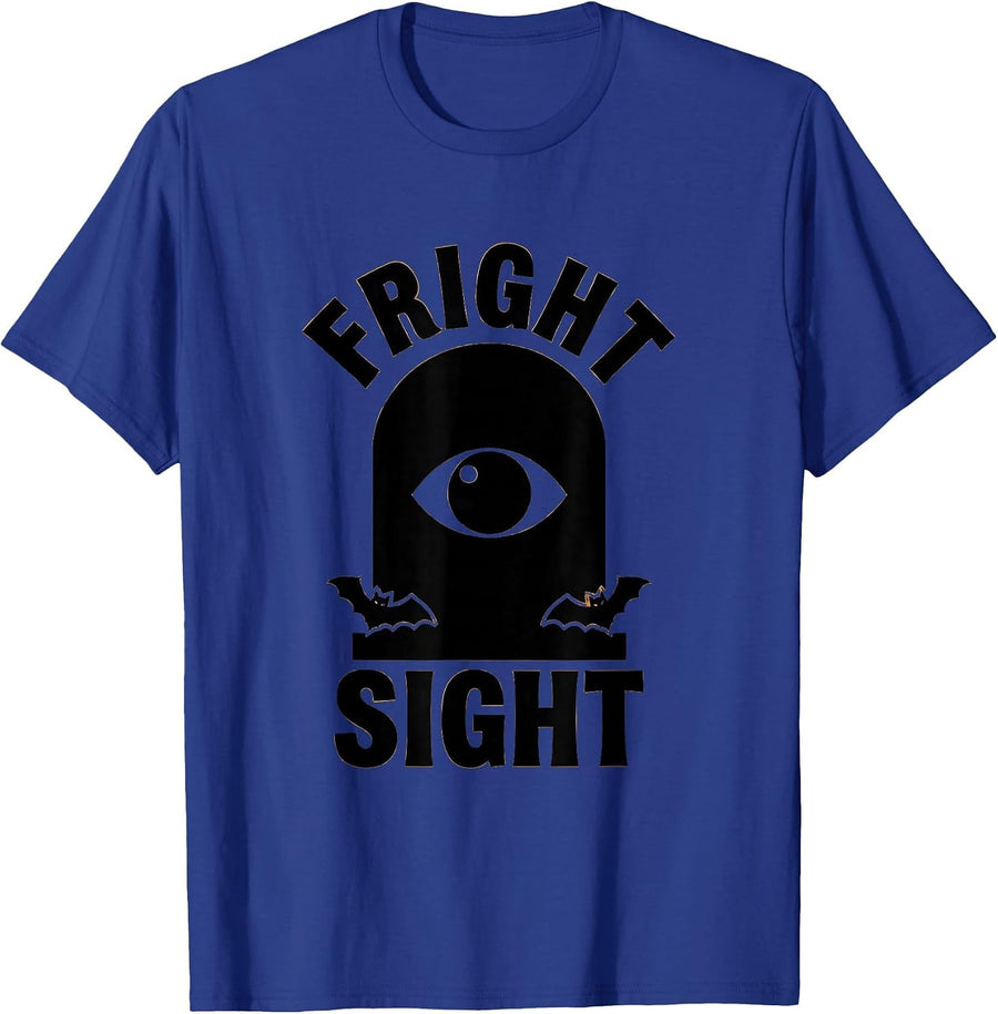 Fright Sight Silhouette Halloween Optometrist Eye Doctor T-Shirt - Royal Blue