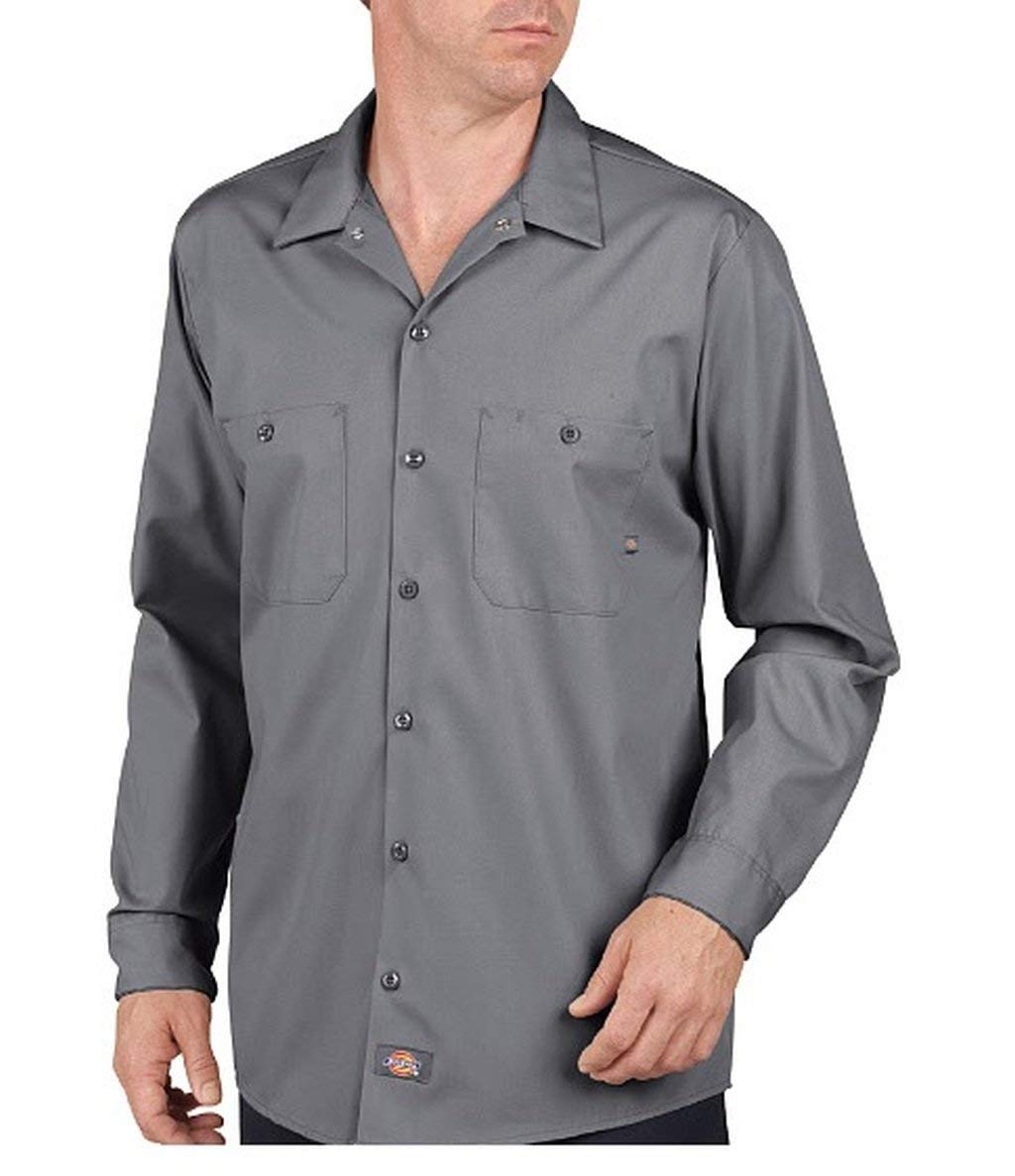 LL535 Long Sleeve Industrial Work Shirt - XX-Large Graphite Gray