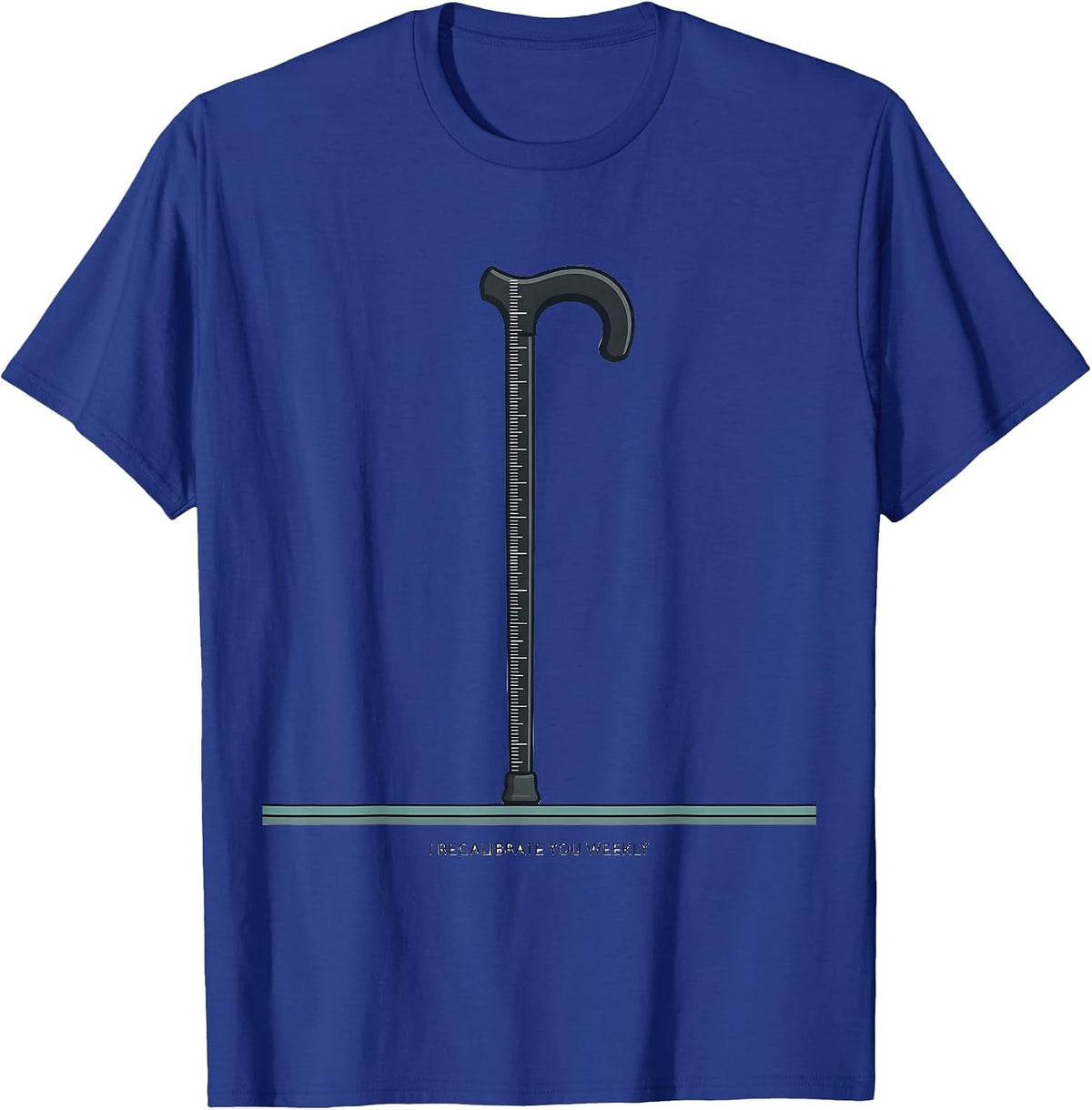 I Recalibrate You Weekly Funny Physical Therapist Massage T-Shirt - Royal Blue