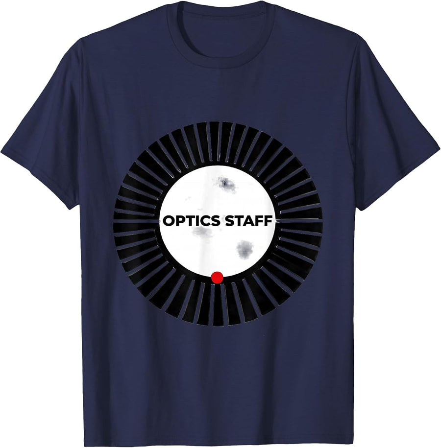 Optics Staff Swiss International Christmas Optometrist Eye T-Shirt - Navy Blue