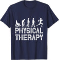 Physical Therapist Physical Therapy Fall Prevention PT Month T-Shirt - Navy Blue